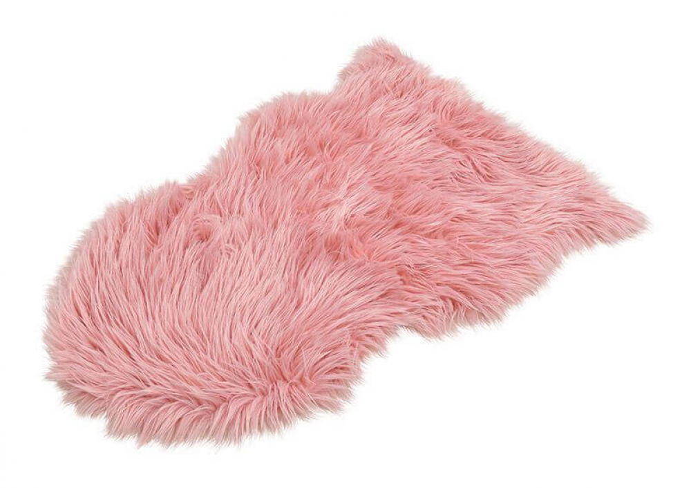 Dekofell/Kunstfell 80x50 cm, Pink/Rosa