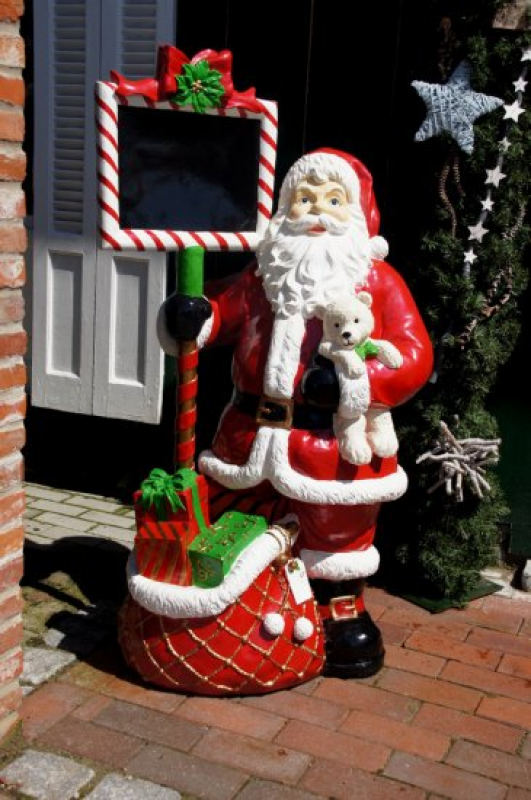 Weihnachtsmann mit Schild *SELBSTABHOLUNG*IDekofiguren günstig Online kaufen  - XO-SHOP