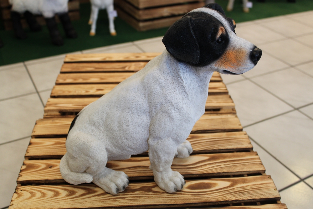 Schöne Deko Figur Hund Jack Russell Terrier Vintage - México En ti