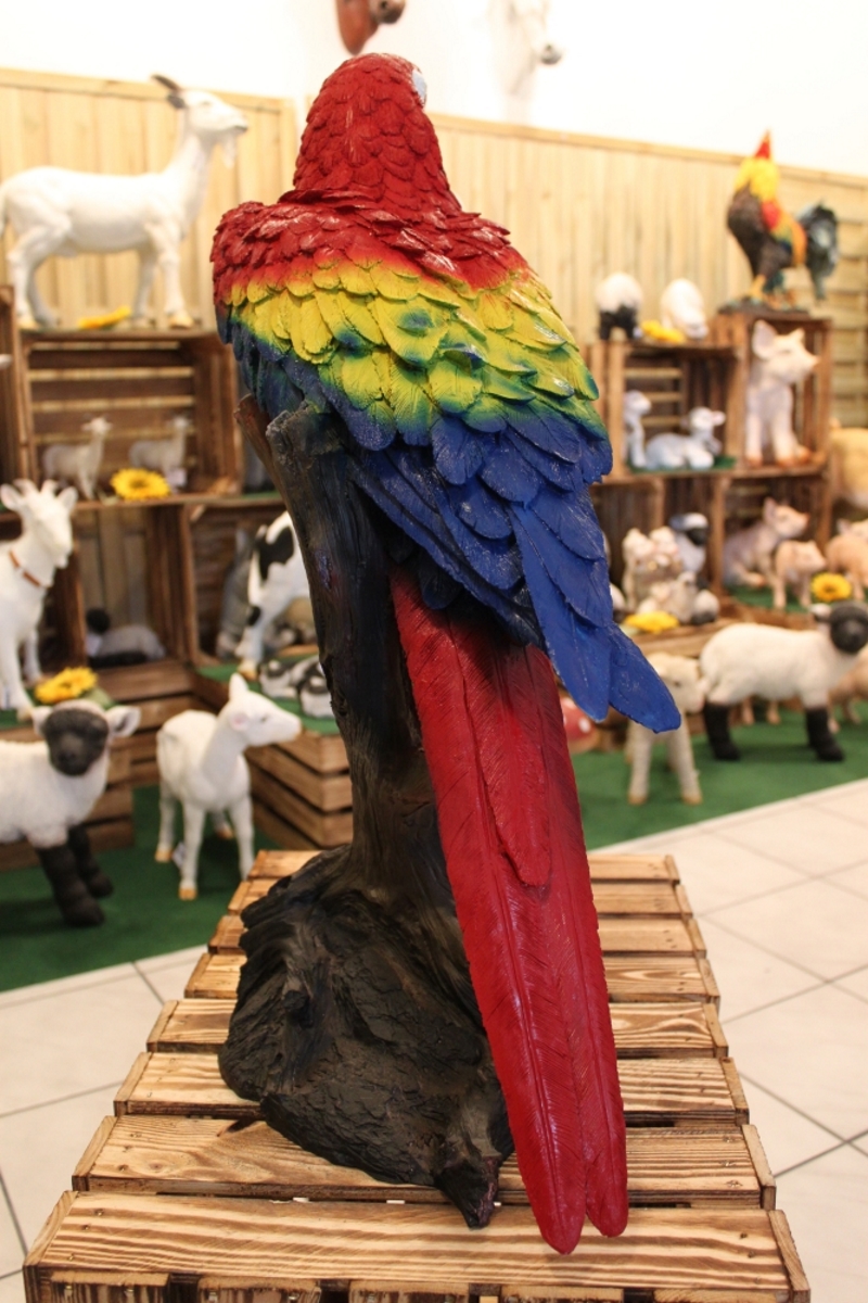 Papagei auf Stamm, großIDekofiguren günstig Online kaufen - XO-SHOP