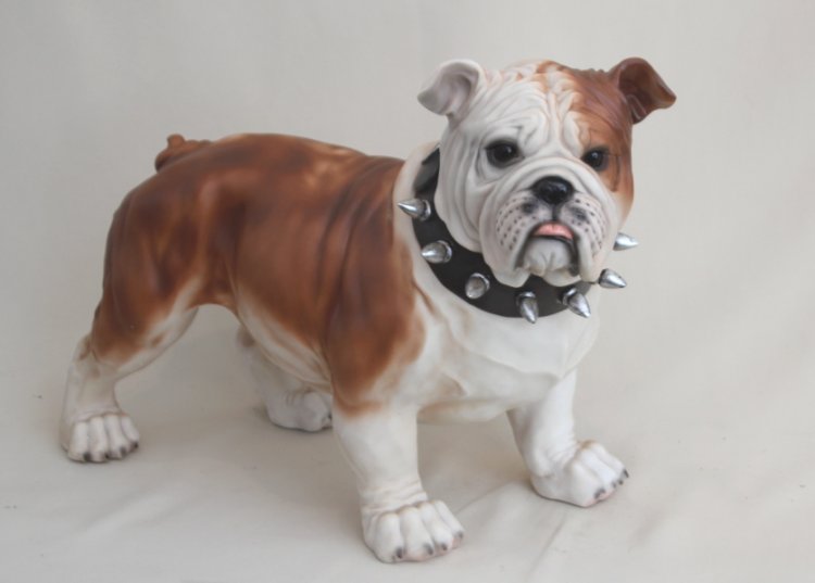 Lebensgroße Englische Bulldogge Deko Figur-shop.garten-fantasy