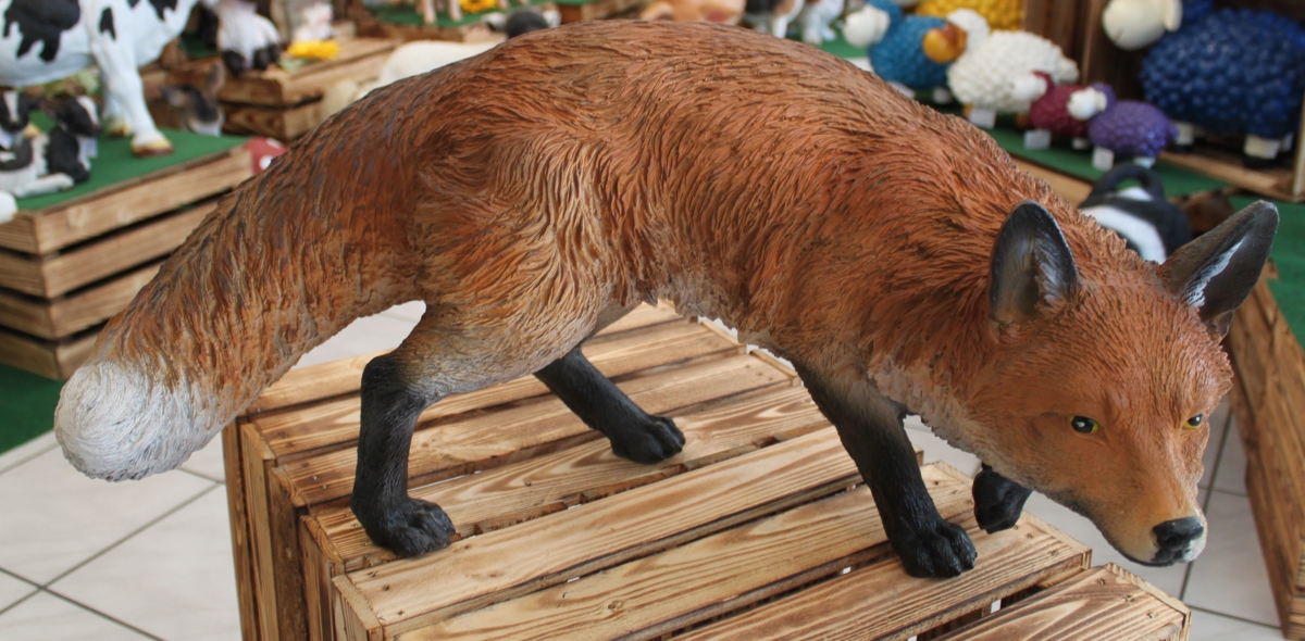 Fuchs stehend, in Lauerstellung/Dekofiguren gnstig Online kaufen XO-SHOP