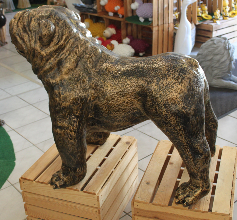 Bulldogge goldfarben, groß *SELBSTABHOLUNG*IDekofiguren günstig Online  kaufen - XO-SHOP
