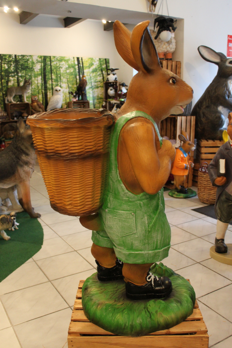 Osterhase XXL mit grüner Latzhose *SELBSTABHOLUNG*/Dekofiguren günstig Online kaufen XO-SHOP