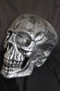 Schädel antik silber, riesig